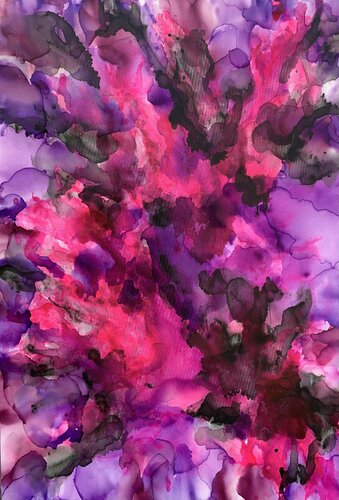 Violet Flame 13 van Veronica Vilsan, Schilderij te koop op Singulart
