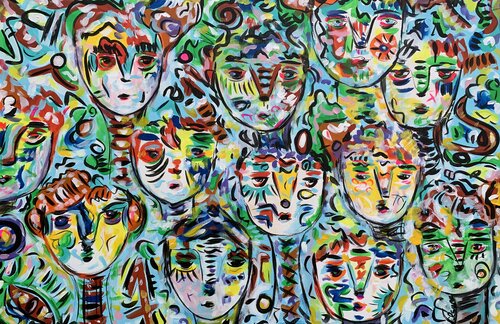 Free Spirits 4 van Veronica Vilsan, Schilderij te koop op Singulart