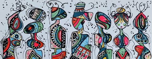 FRIENDS 73 van Veronica Vilsan, Schilderij te koop op Singulart