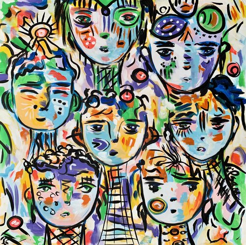 Free Spirits 8 van Veronica Vilsan, Schilderij te koop op Singulart