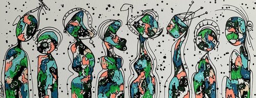 FRIENDS 78 van Veronica Vilsan, Schilderij te koop op Singulart