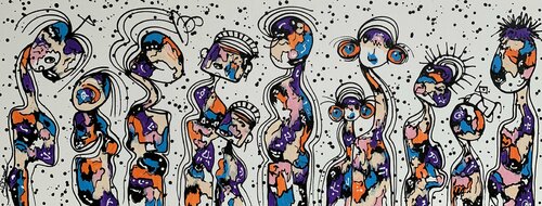 FRIENDS 79 van Veronica Vilsan, Schilderij te koop op Singulart