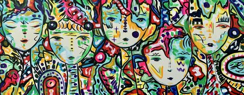 Free Spirits 10 van Veronica Vilsan, Schilderij te koop op Singulart