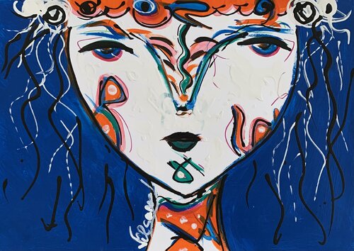 Friends 85 van Veronica Vilsan, Schilderij te koop op Singulart