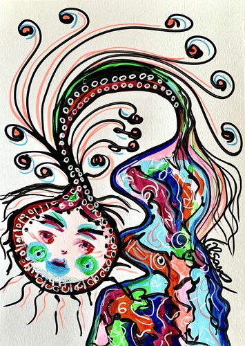 Friends 89 van Veronica Vilsan, Schilderij te koop op Singulart