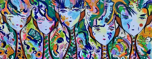 Free Spirits 16 van Veronica Vilsan, Schilderij te koop op Singulart