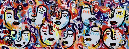 Free Spirits 17 van Veronica Vilsan, Schilderij te koop op Singulart