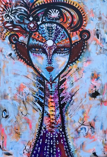 Queen Aika van Veronica Vilsan, Schilderij te koop op Singulart