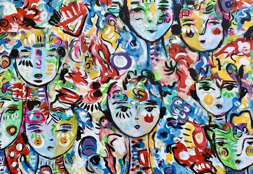 Free Spirits 25 van Veronica Vilsan, Schilderij te koop op Singulart