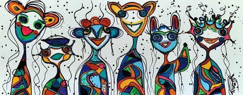 Friends 102 di Veronica Vilsan, Pittura in vendita su Singulart