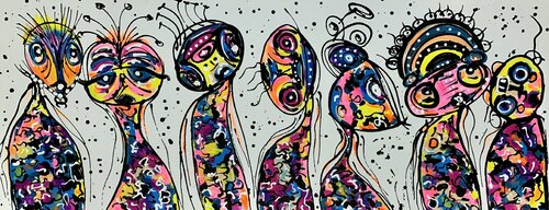 FRIENDS 34 van Veronica Vilsan, Schilderij te koop op Singulart