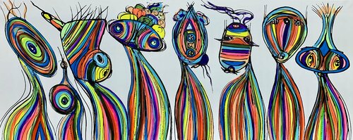 FRIENDS 38 van Veronica Vilsan, Schilderij te koop op Singulart