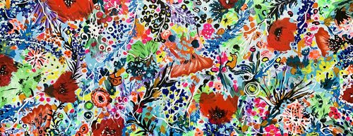 Garden of Joy van Veronica Vilsan, Schilderij te koop op Singulart