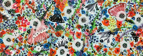 Garden of Joy 2 van Veronica Vilsan, Schilderij te koop op Singulart