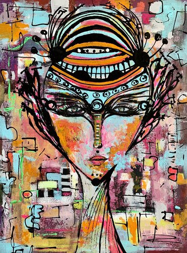A queen 2, 2020 di Veronica Vilsan, Pittura in vendita su Singulart