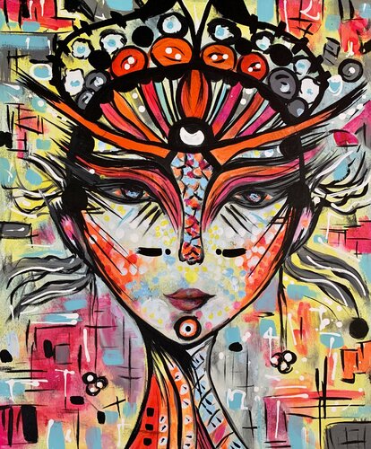 The Queen 4 di Veronica Vilsan, Pittura in vendita su Singulart