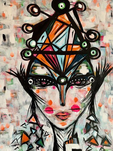 The Queen 5 di Veronica Vilsan, Pittura in vendita su Singulart