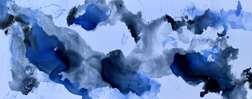Blue Flame 5, 2020 di Veronica Vilsan, Pittura in vendita su Singulart
