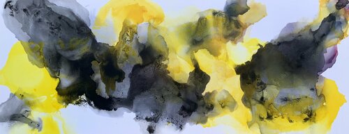 Yellow Flame, 2020 di Veronica Vilsan, Pittura in vendita su Singulart