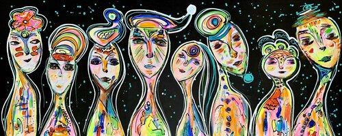 FRIENDS 46 di Veronica Vilsan, Pittura in vendita su Singulart