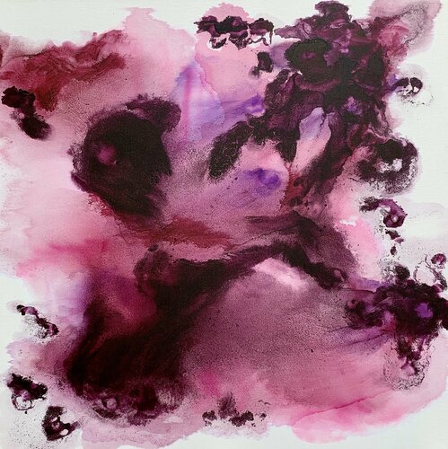 VIOLET FLAME 8 van Veronica Vilsan, Schilderij te koop op Singulart