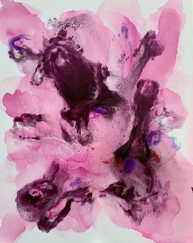 Violet Flame 9 van Veronica Vilsan, Schilderij te koop op Singulart