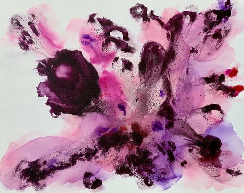 Violet Flame 10 van Veronica Vilsan, Schilderij te koop op Singulart