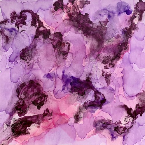 VIOLET FLAME 11 van Veronica Vilsan, Schilderij te koop op Singulart