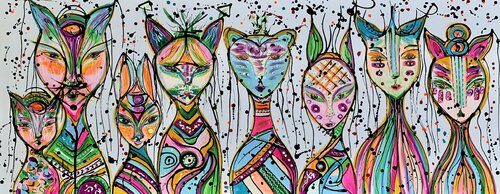 FRIENDS 53 van Veronica Vilsan, Schilderij te koop op Singulart