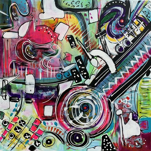 LIFE IN COLORS 33 van Veronica Vilsan, Schilderij te koop op Singulart