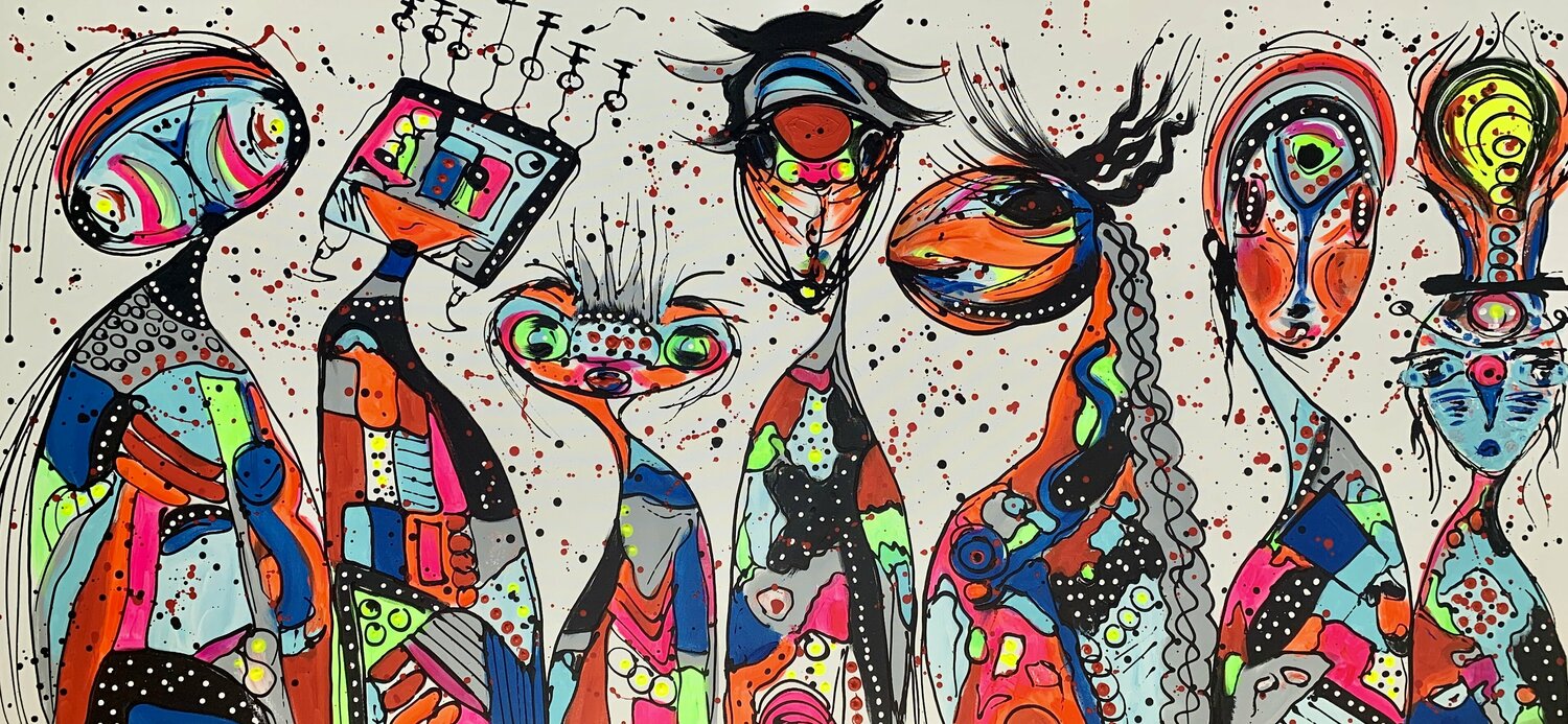 71''x 33''(180x85cm), Friends 42 Veronica Vilsan