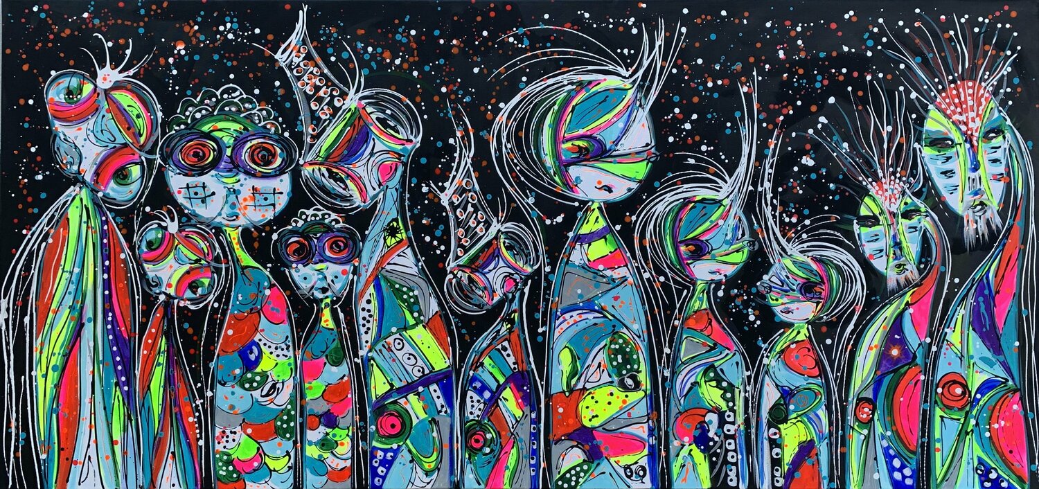 71''x 33''(180x85cm), Friends 51 Veronica Vilsan