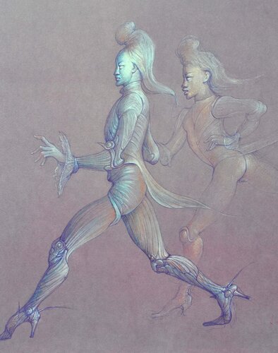 La fuite des amoureux van Leonor Fini, Afdruk te koop op Singulart