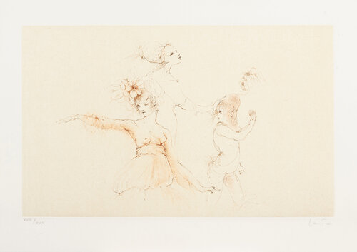 レオノールフィニ　Leonor Fini リトグラフReclining nude レオノールフィニ Leonor Fini リトグラフReclining nude - メルカリ