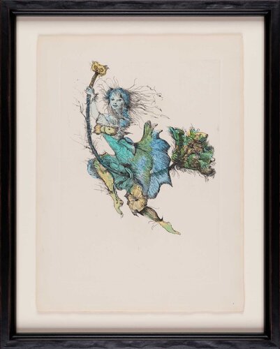 絵画　［少女図・工芸図］レオノール・フィニ　工芸画・額装・前面ガラス どこで 買える かホビー・楽器・アート - 絵画 ［少女図・工芸図