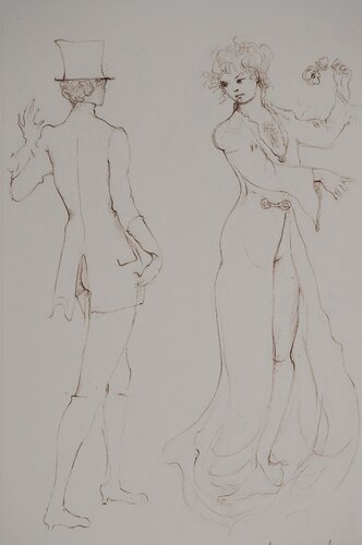 Monsieur Vénus et une courtisane van Leonor Fini, Afdruk te koop op Singulart