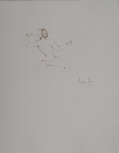 L'escrimeur von Leonor Fini, Druck kaufen auf Singulart
