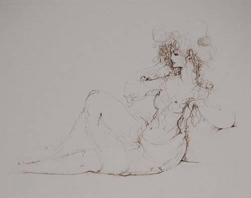 Femme à la nuisette et chapeau by Leonor Fini, Print for Sale on Singulart