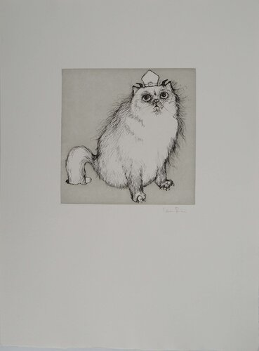 Le chat et la couronne papale van Leonor Fini, Afdruk te koop op Singulart