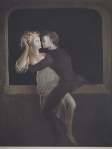 Les amants au balcon van Leonor Fini, Afdruk te koop op Singulart