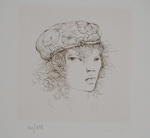 Beret à fleur by Leonor Fini, Print for Sale on Singulart