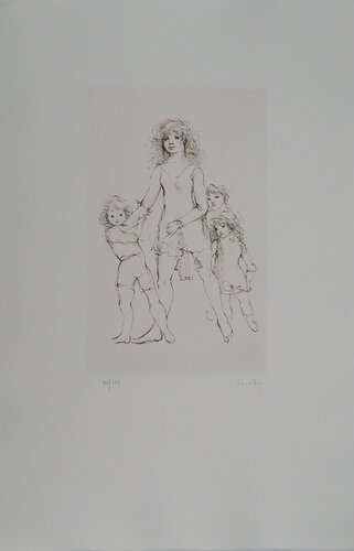 L'ainée de la famille von Leonor Fini, Druck kaufen auf Singulart