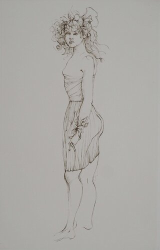 Jeune femme aux fleurs by Leonor Fini, Print for Sale on Singulart