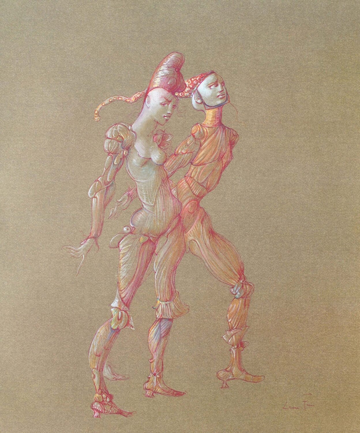 Roméo et Juliette amants, Lithographie signée Leonor Fini Impresión en venta