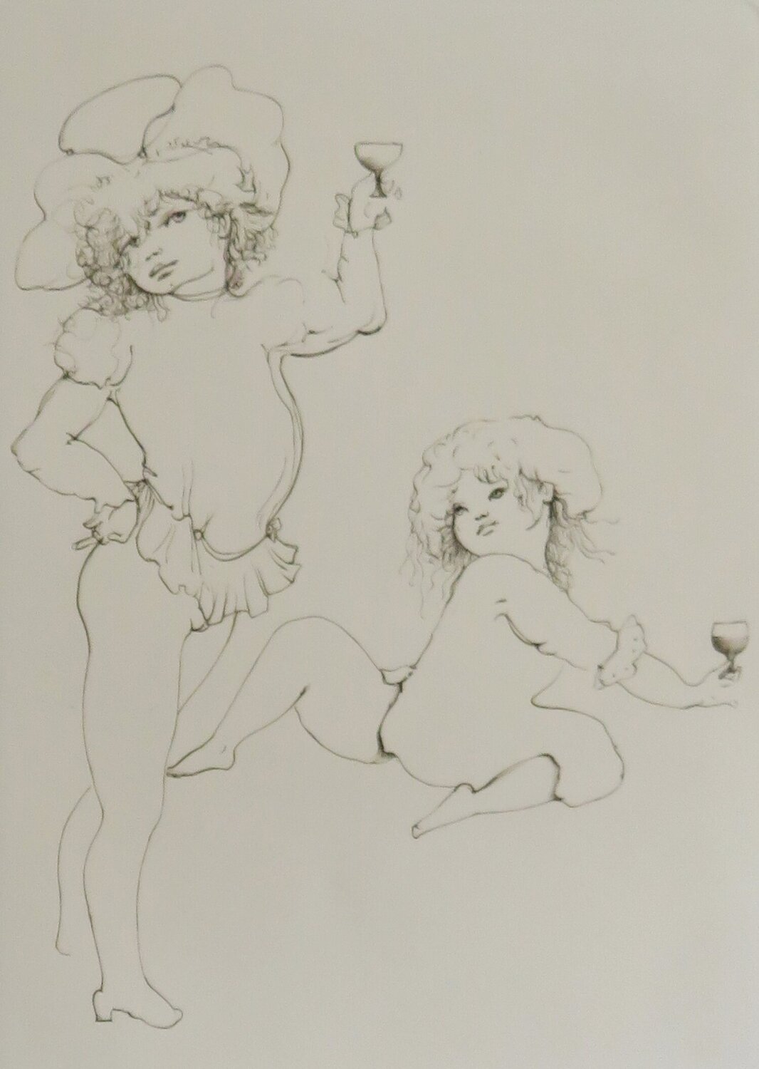 Les petites filles modèles III Leonor Fini Druck zu verkaufen