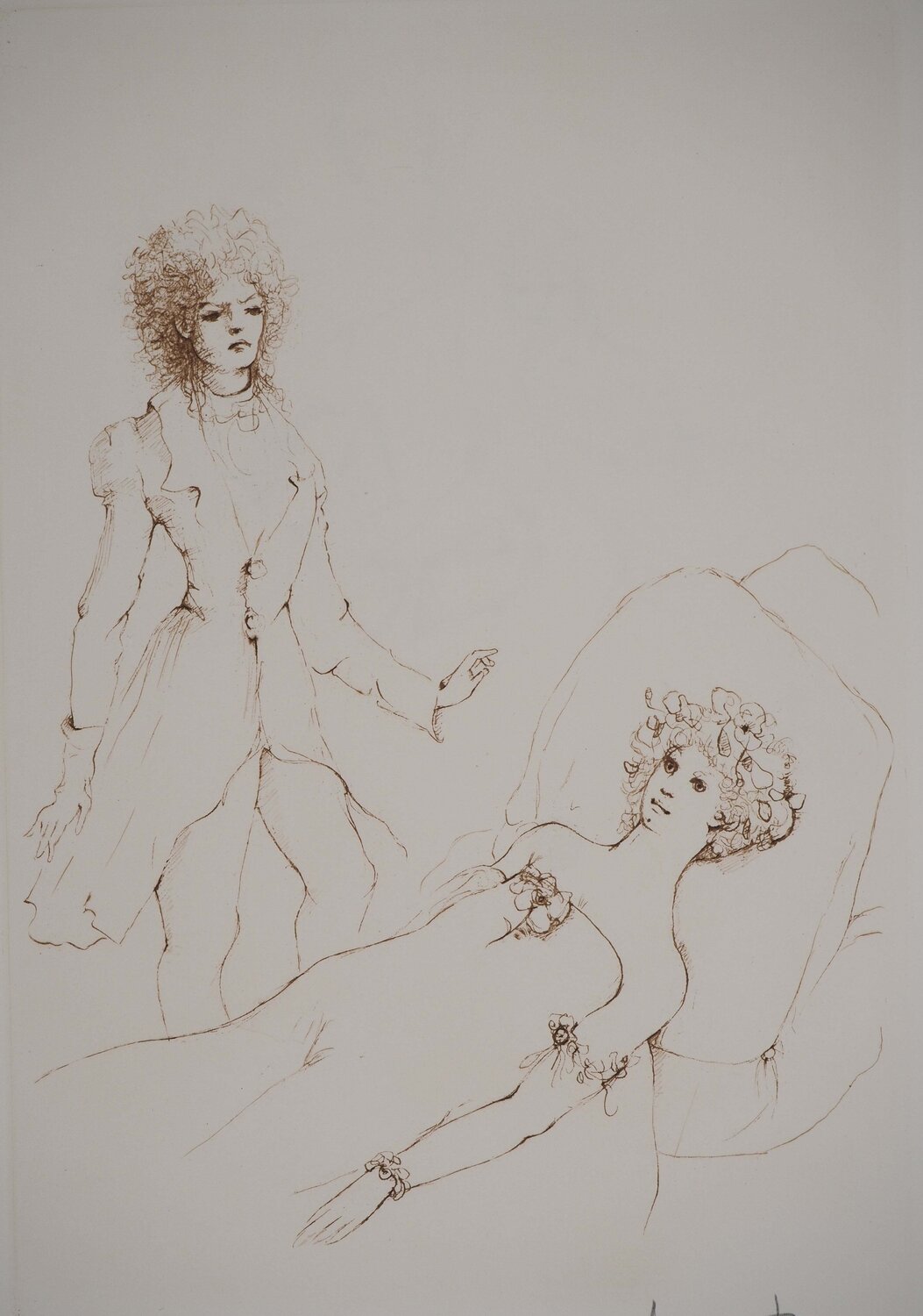 Les adieux Leonor Fini Print for sale
