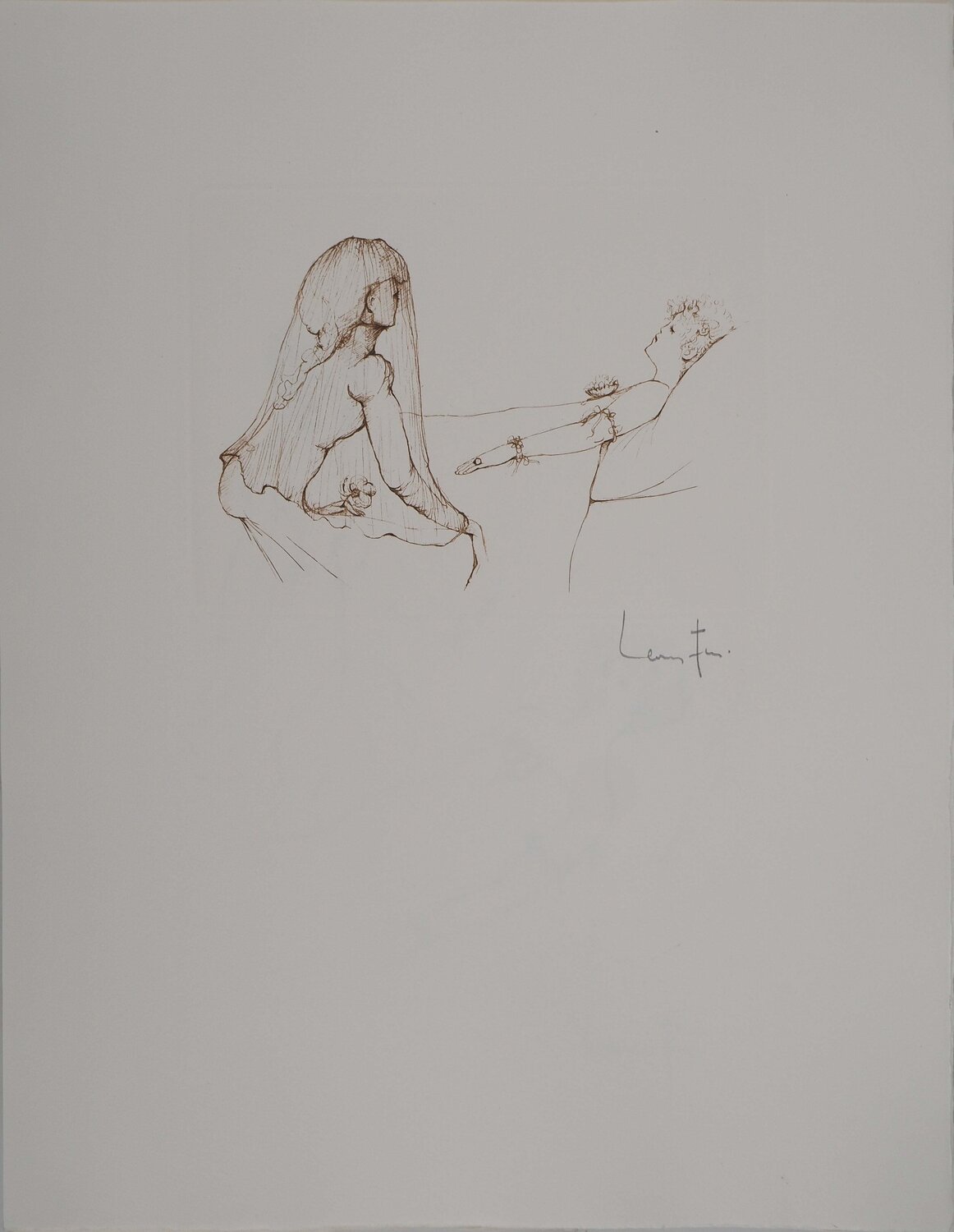 Au chevet Leonor Fini Afdruk te koop