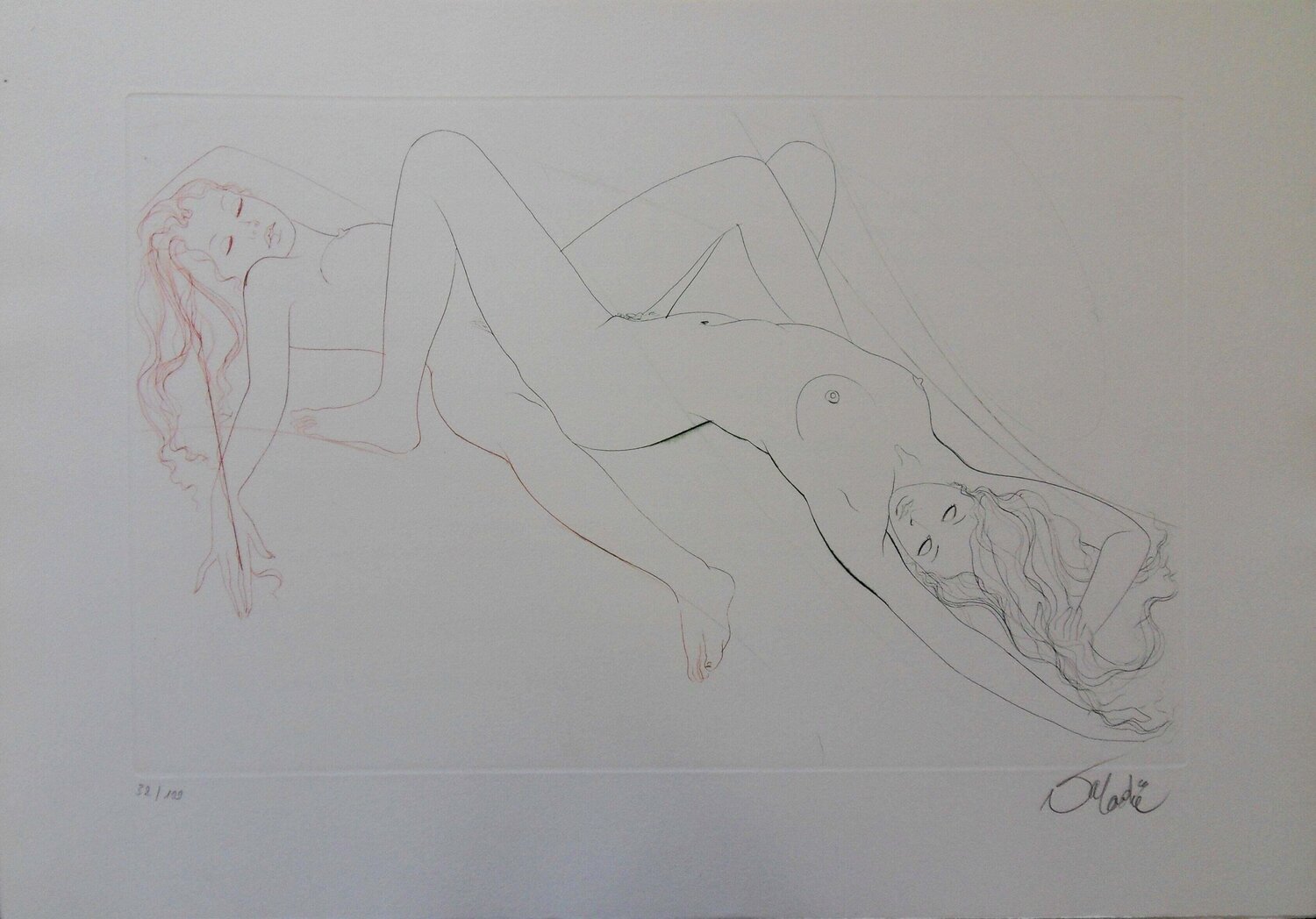 Les amantes Leonor Fini Print for sale