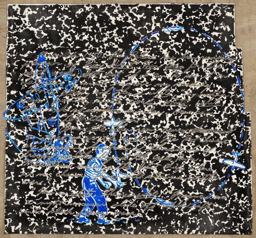Boy Throwing Airplane by Vernon Fisher, 絵画 for Sale on Singulart