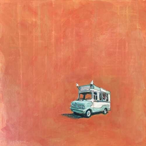 I'll have an orange lolly please! van Camilla Dowse, Schilderij te koop op Singulart